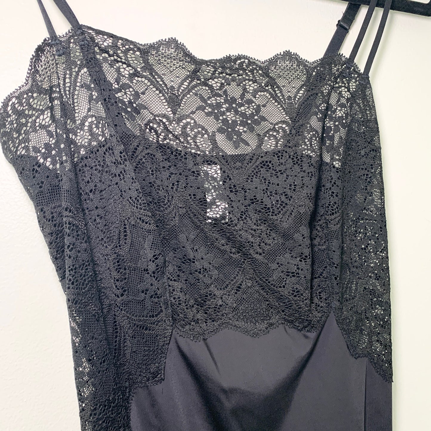 Wacoal Vintage Lace Camisole Black Tank Top