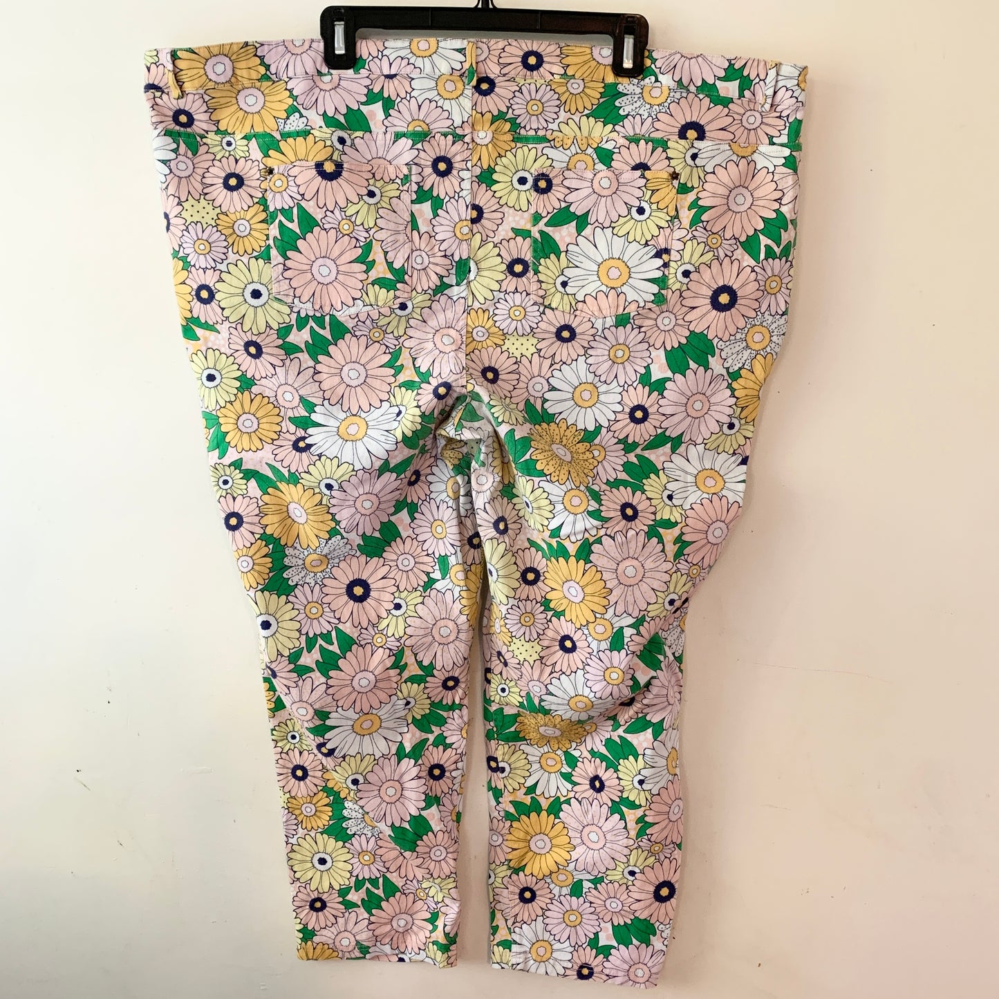 ModCloth Exuberant Intrigue Retro Groovy Daisy Floral Pants 3X