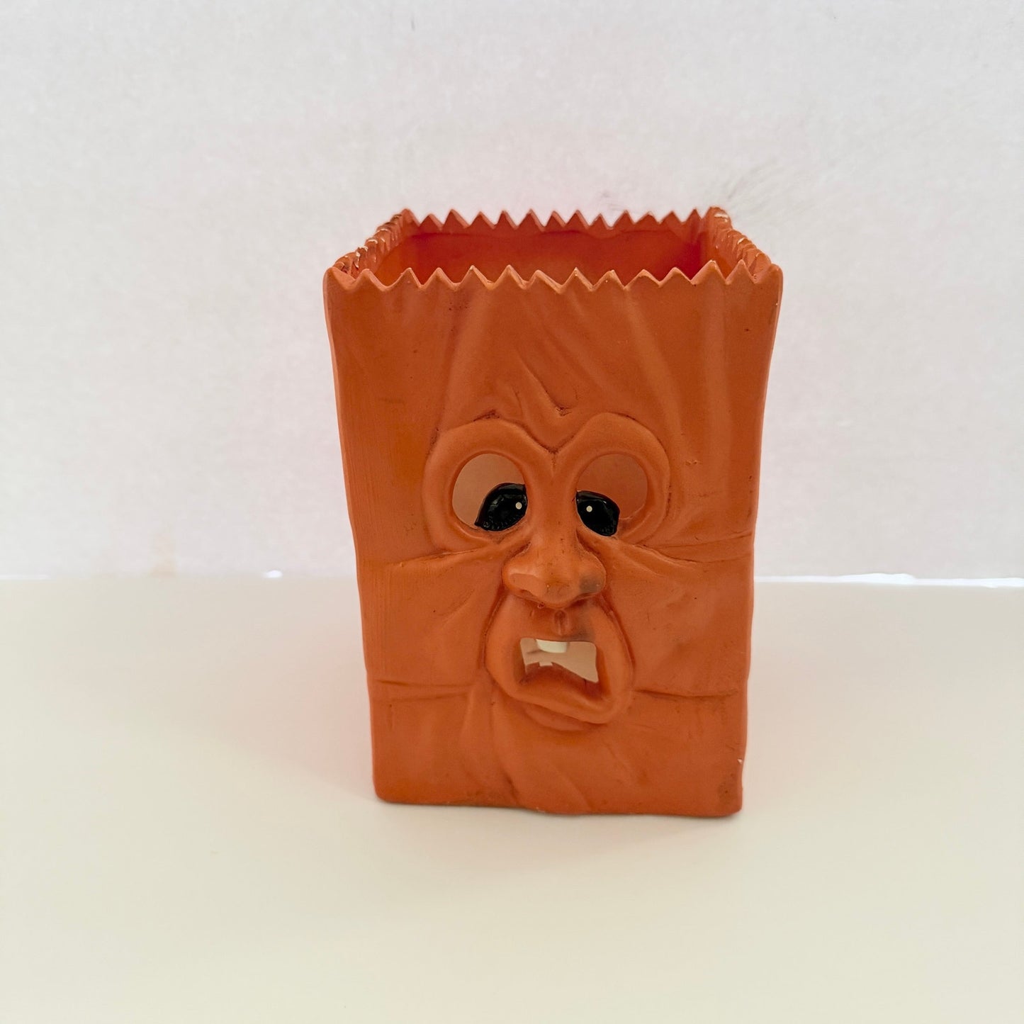 Vintage Ceramic Scared Bag Halloween Tealight Votive Candle Holder Robert Allan