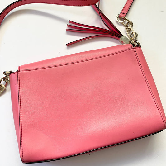 KATE SPADE Pink Gold Crossbody Square Purse Bag