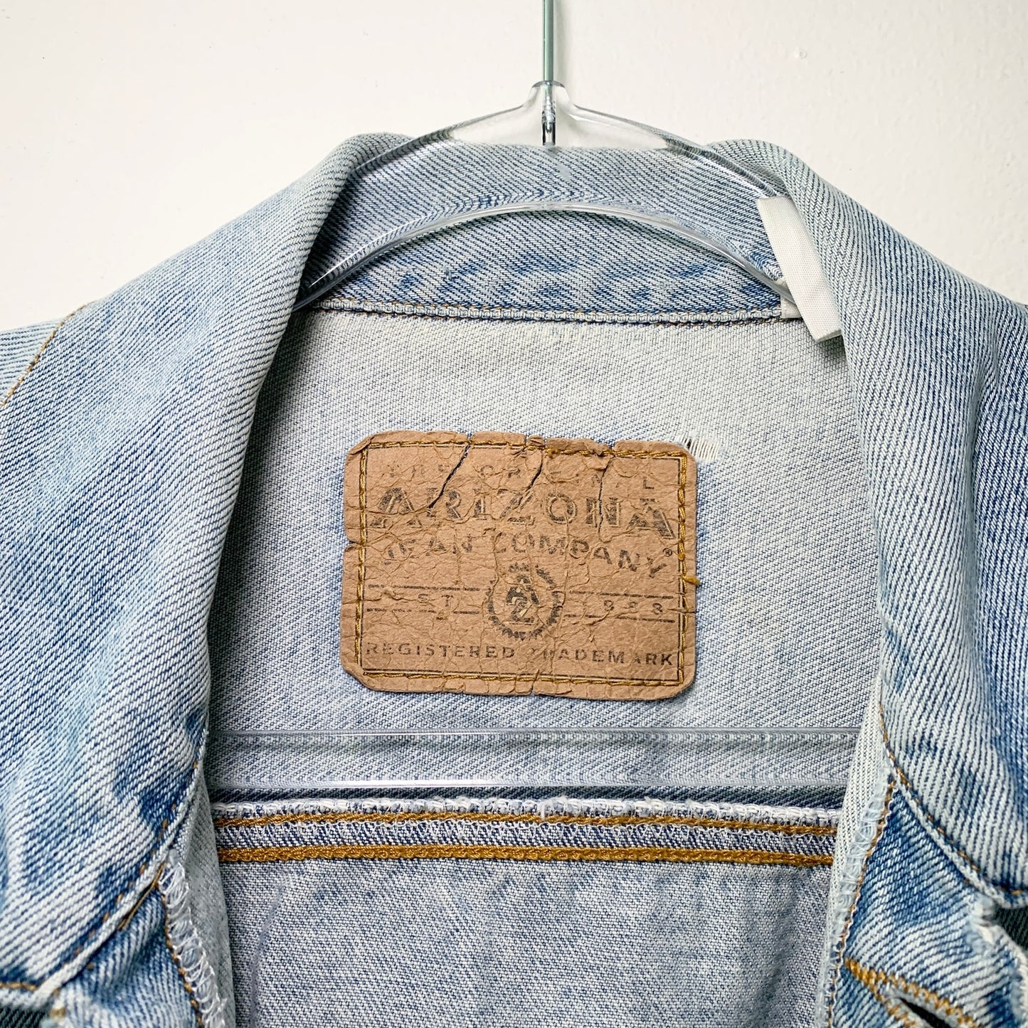 Arizona Jean Company Vintage Lightwash Denim Jean Jacket XL