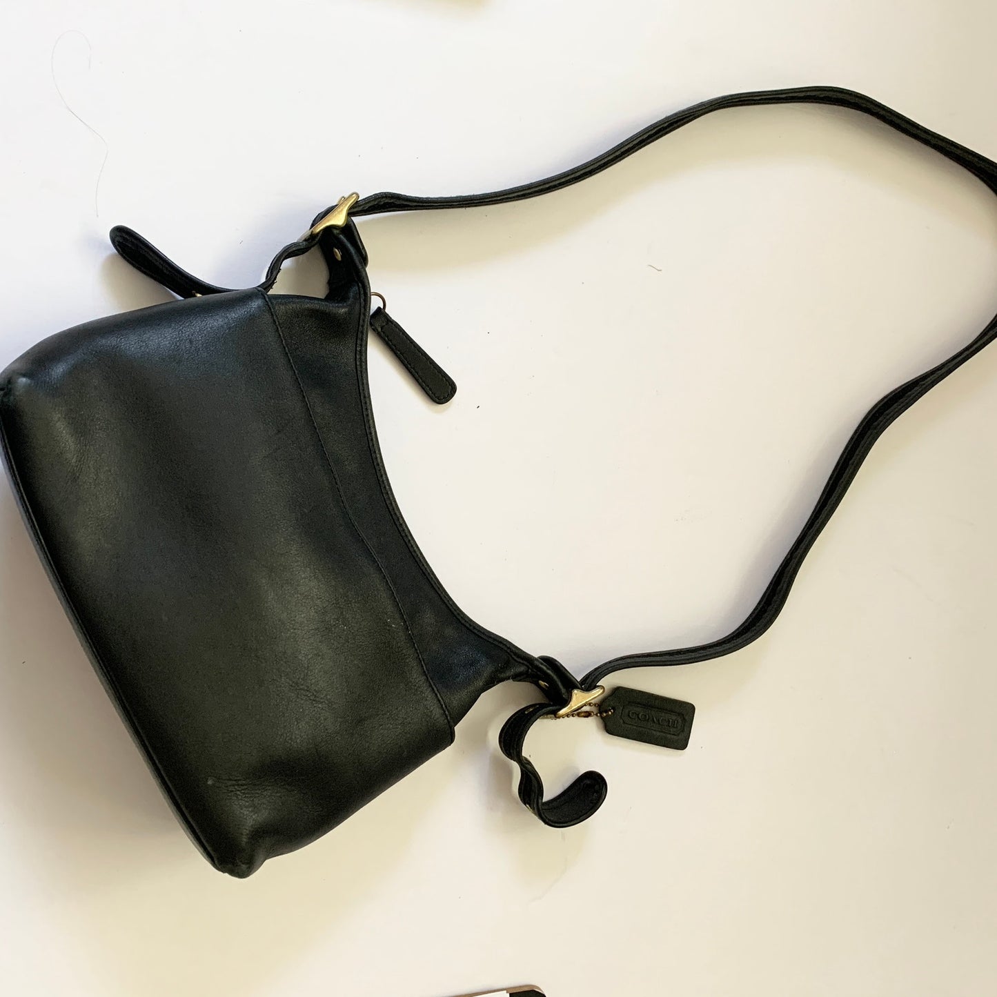 COACH Vintage Legacy Leather Crossbody Shoulder Purse 9136 Black