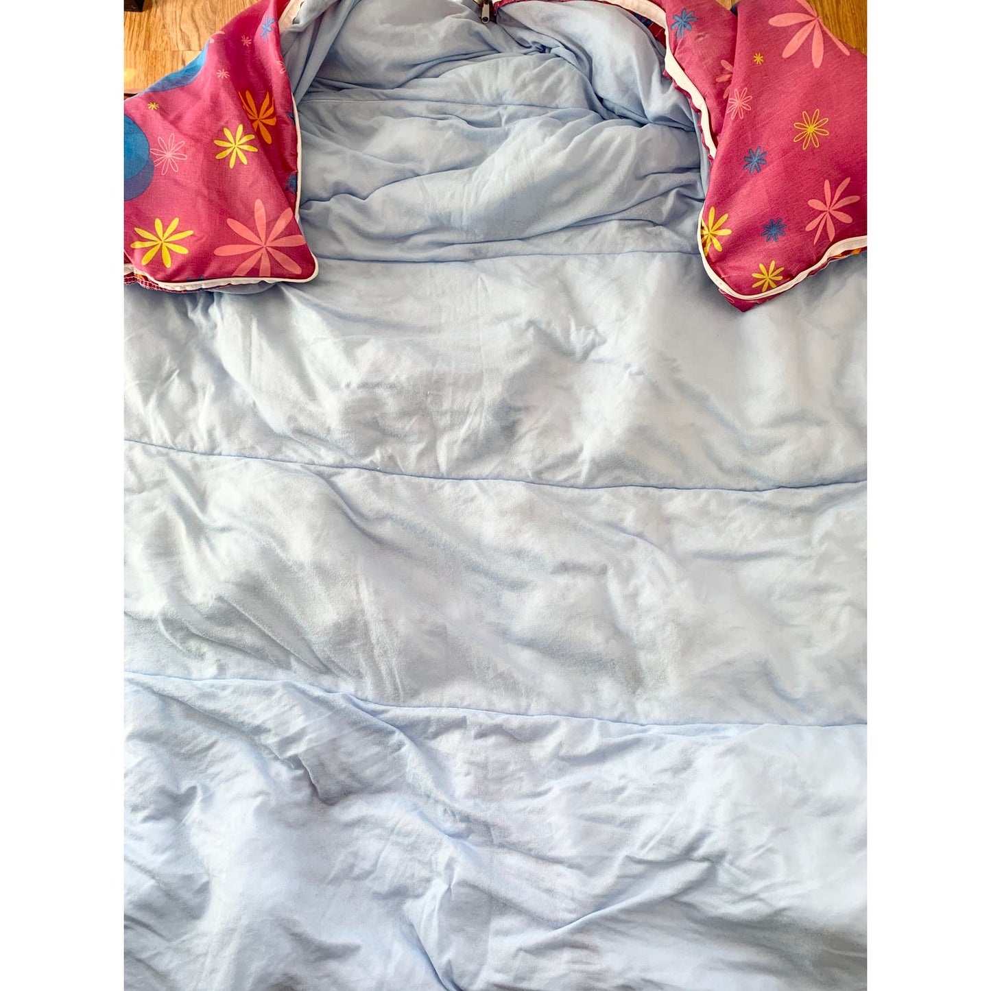 Vintage 2001 Y2K Lizzie McGuire Sleeping Bag Hilary Duff Disney Channel