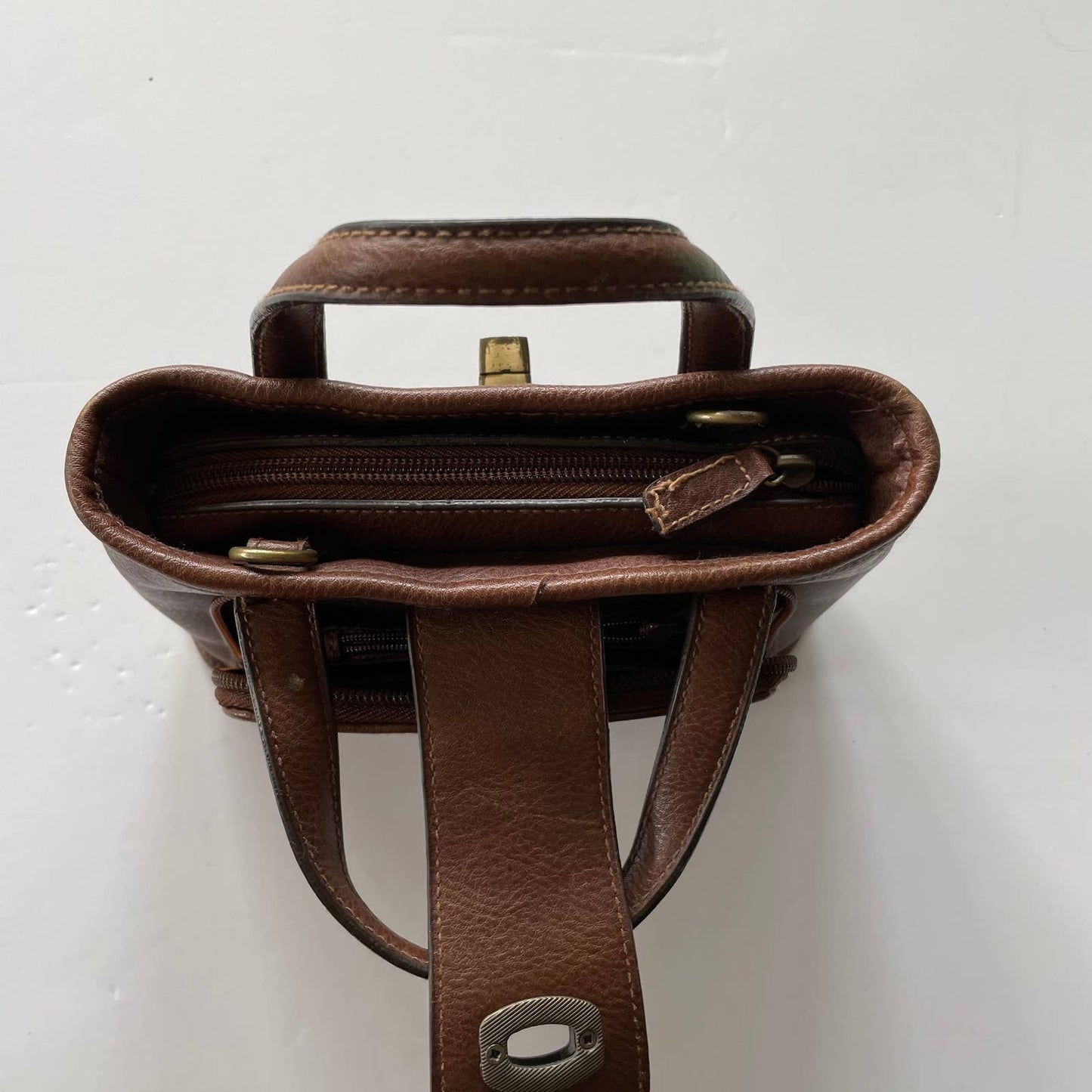 Mini Brown Satchel Purse
