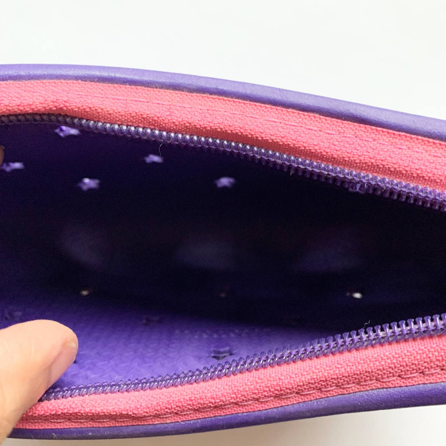 Crocs Purple Rainbow Crecent Moon Rubber Purse Bag