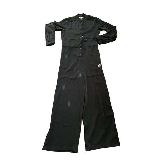 Adidas Originals Bellista Lace Trim Black Jumpsuit