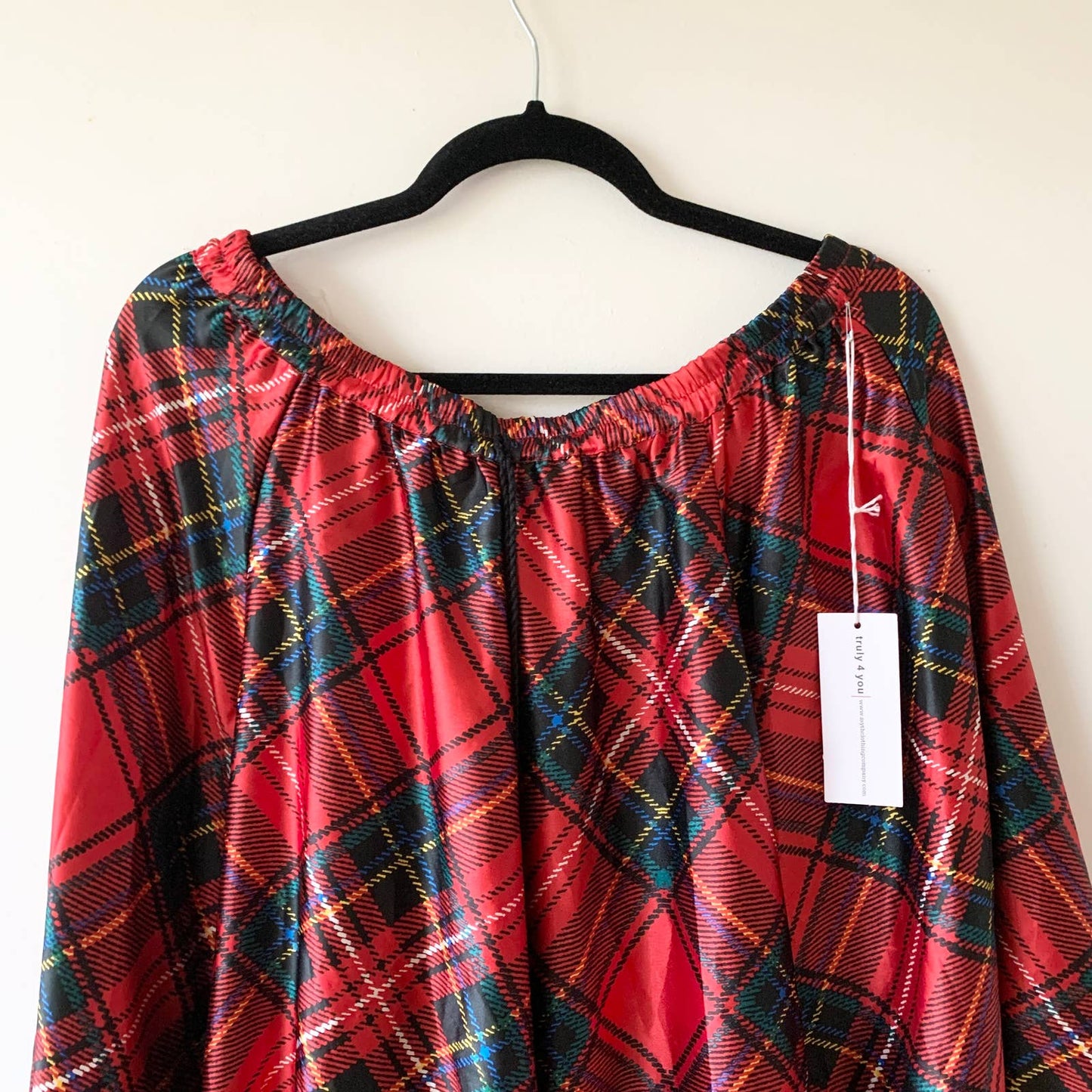 Truly For You Tartan Plaid Maxi Skirt Large