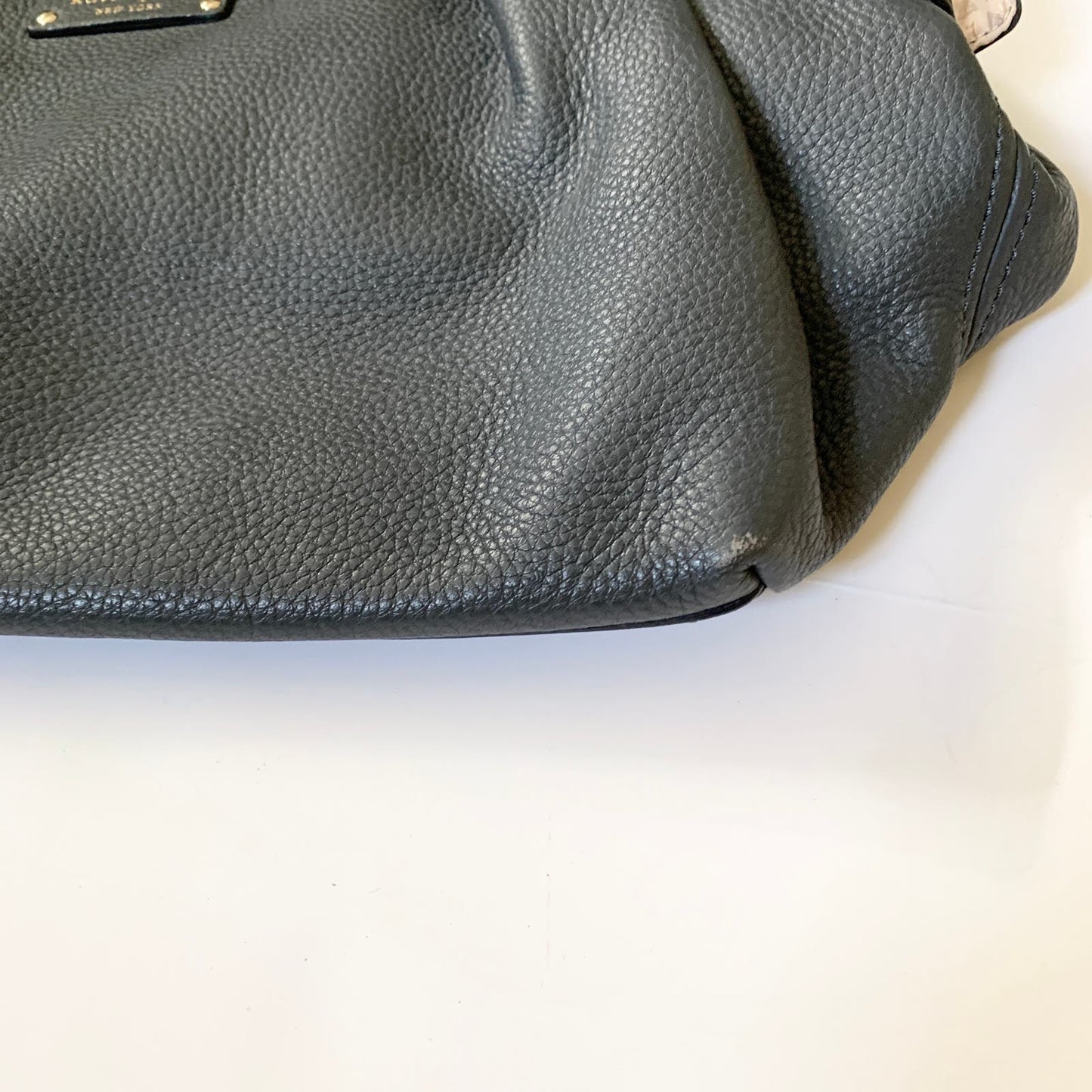 Kate Spade Stevie Berkshire Gray Leather Satchel Purse Bag