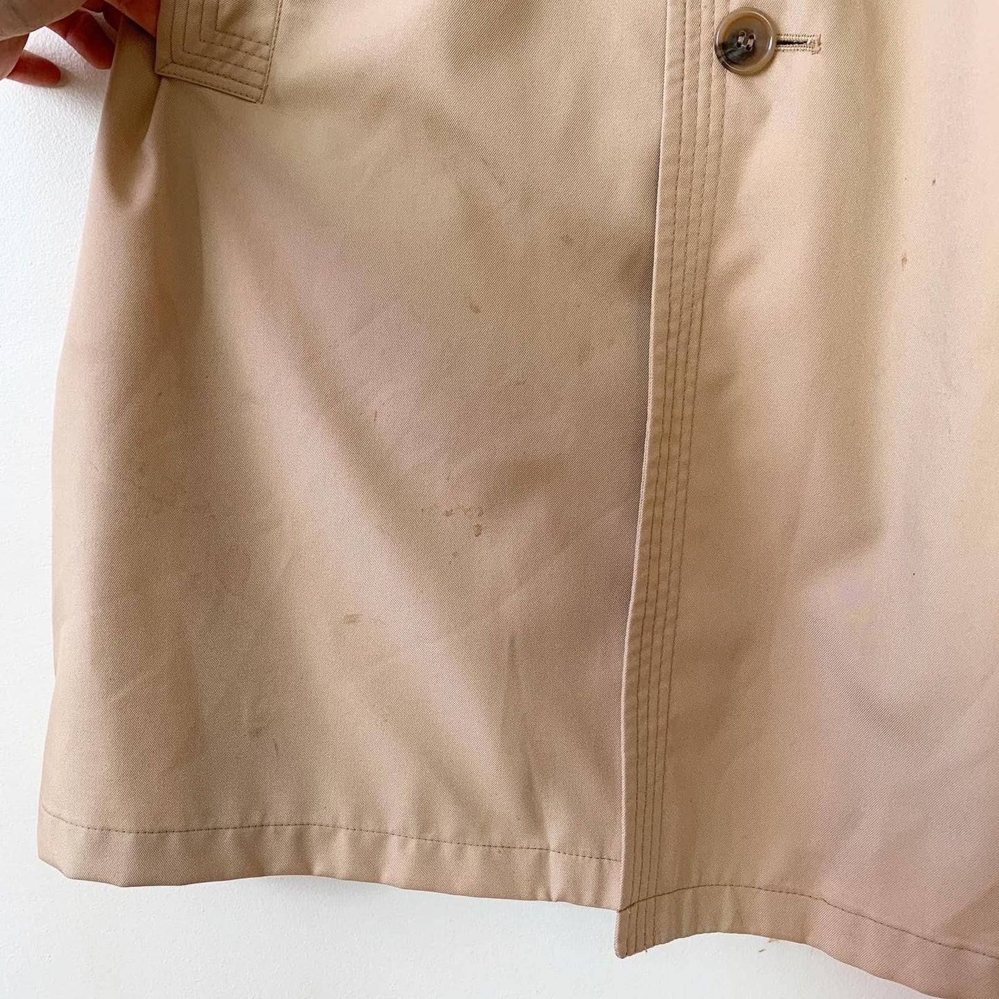 Vintage Christian Dior Monsieur Men's Classic Trench Coat 42 Short