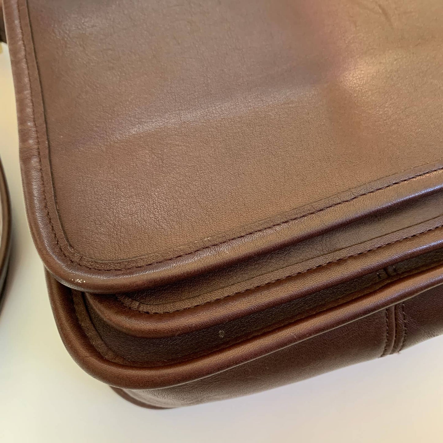 Vintage Coach Legacy Flap Chocolate Brown Crossbody Purse 9145