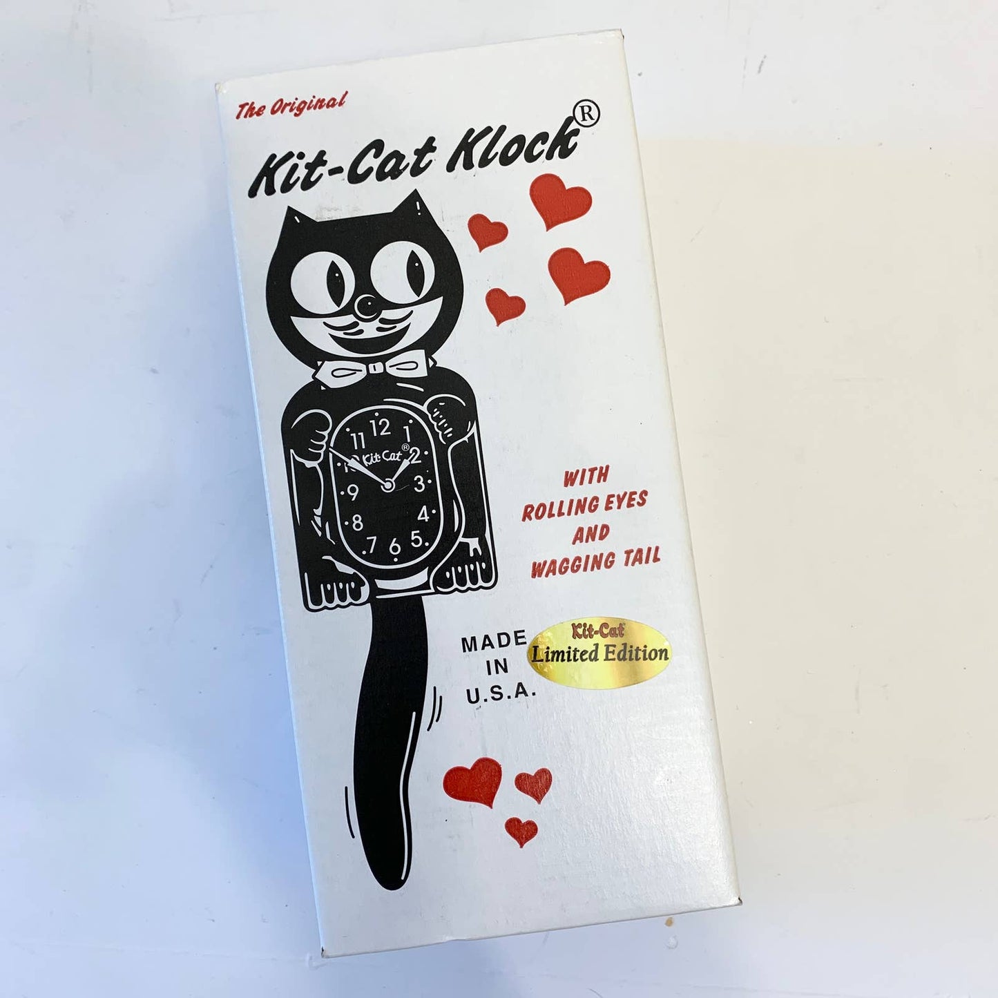 Kit Cat Klock Clock Scarlet Red BC 42