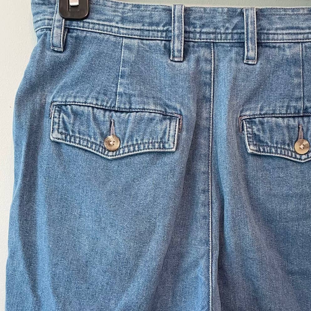 Vintage Eddie Bauer High Rise Trouser Denim Jean Shorts
