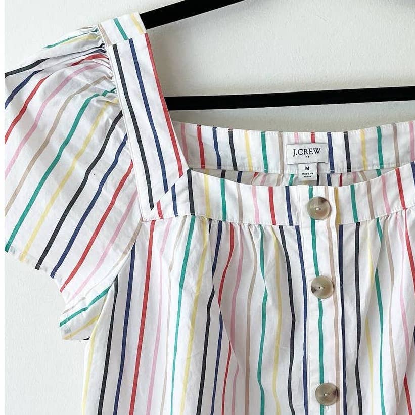 J. Crew Factory Rainbow Stripe Shirt