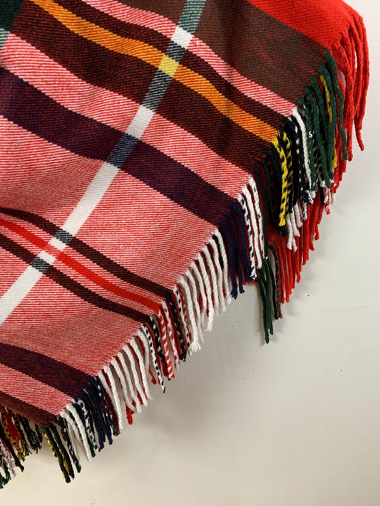 Indigo Tartan Plaid Throw Blanket