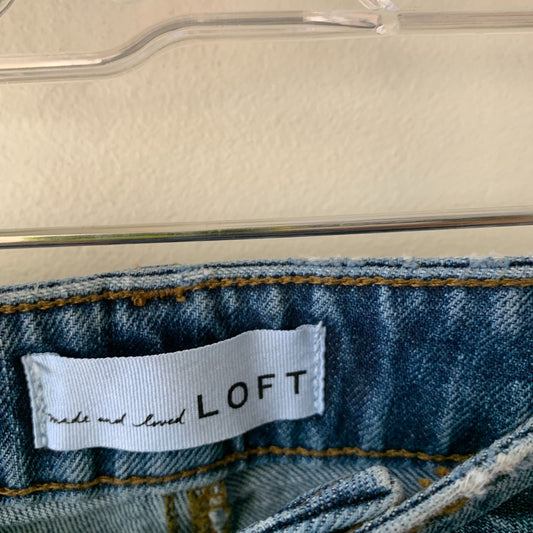 Ann Taylor Loft Ankle Blue Straight Leg Jeans 18 Plus