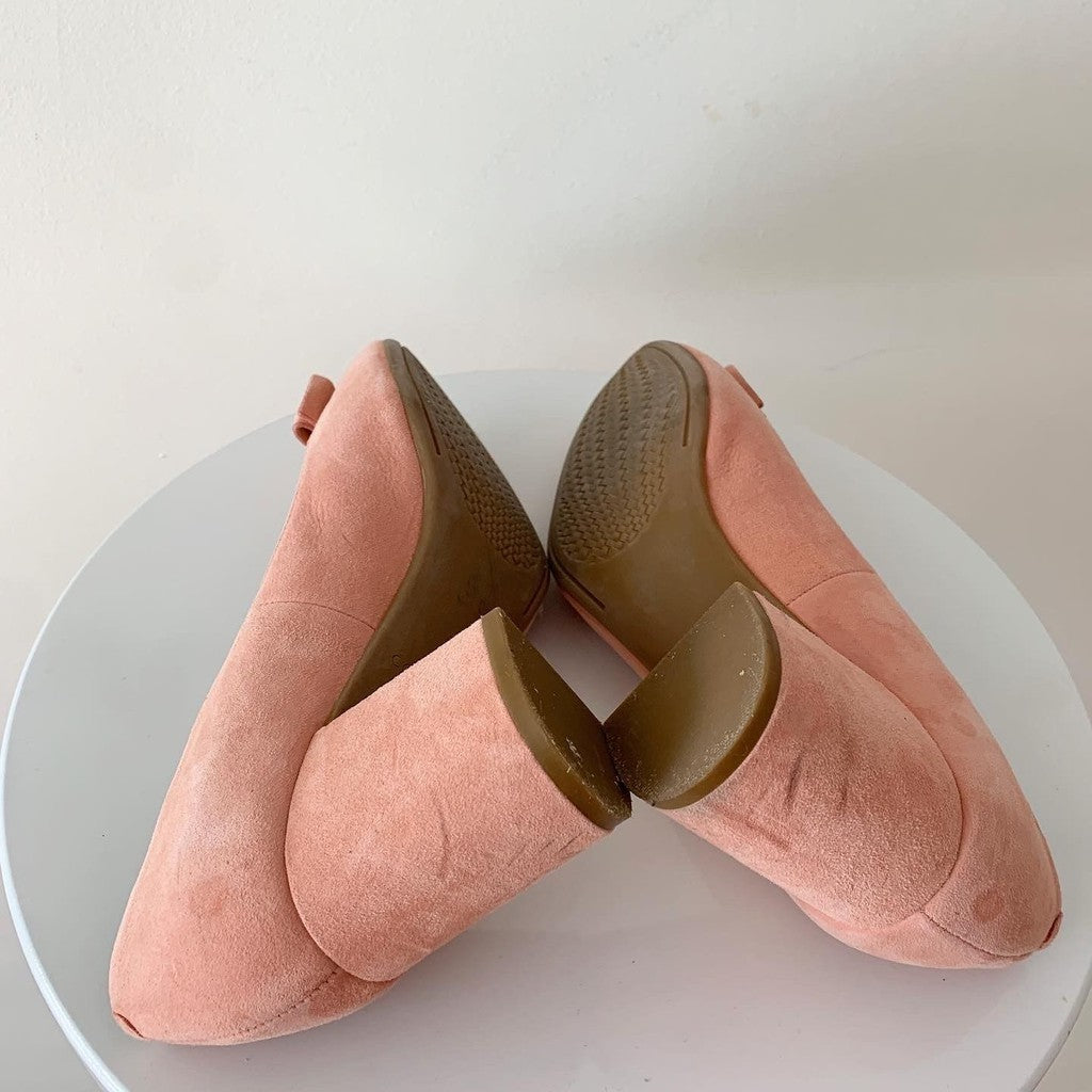 Cole Haan Tali Bow Pump Suede Pump Heel 8.5