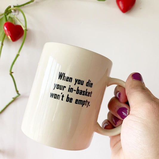 Vintage 80s Don't Sweat the Small Stuff Mug Richard Carlson