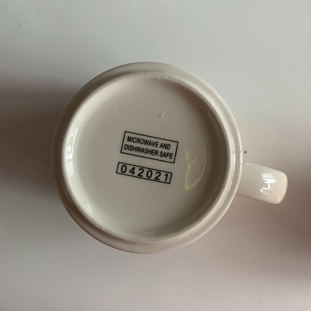 Set of 2 Shook Print Ceramic Mugs