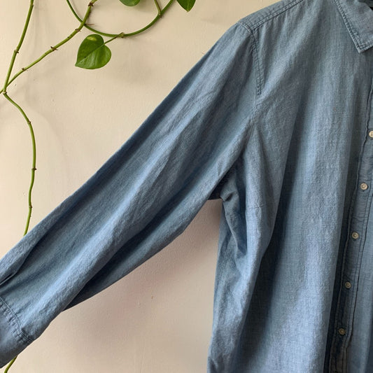 J.CREW Mercantile Long Sleeve Chambray Button-Up Shirt 3X Plus