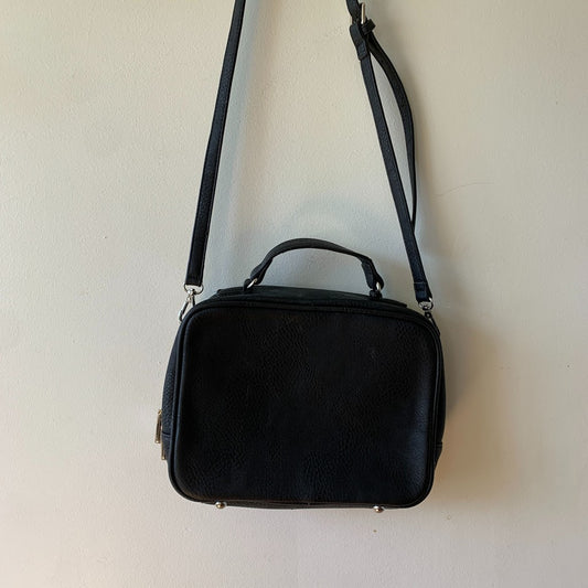 Charming Charlie Black & White Glitter Piano Crossbody & Satchel Purse