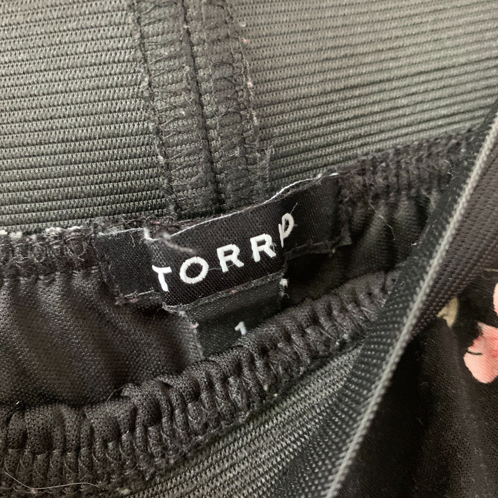 Torrid Black / Pink / White Skater Skirt 1X Plus