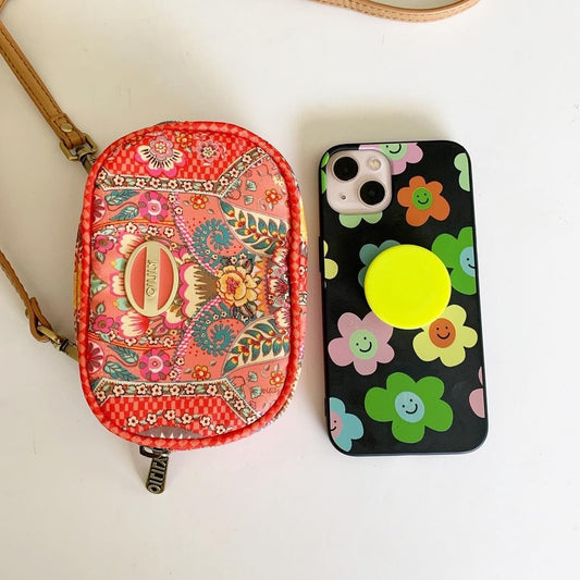 Oilily Orange Paisley Mini Crossbody