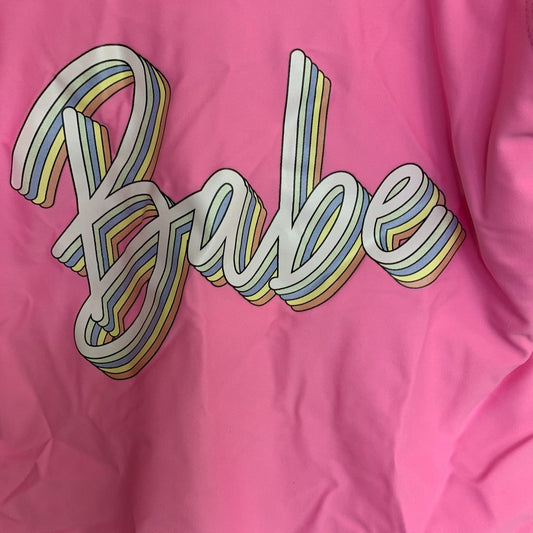 Pink Babe Bride Barbie Inspired One Piece Swimsuit