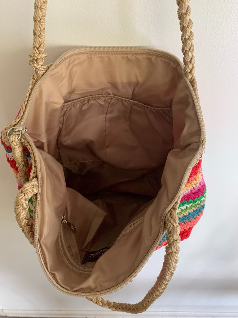 The Sak Rainbow Striped Shoulder Bag