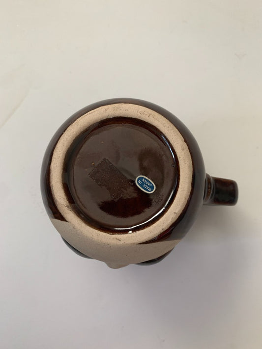 Vintage 1977 Spencer Gifts Mustache Man Shaving Pottery Mug