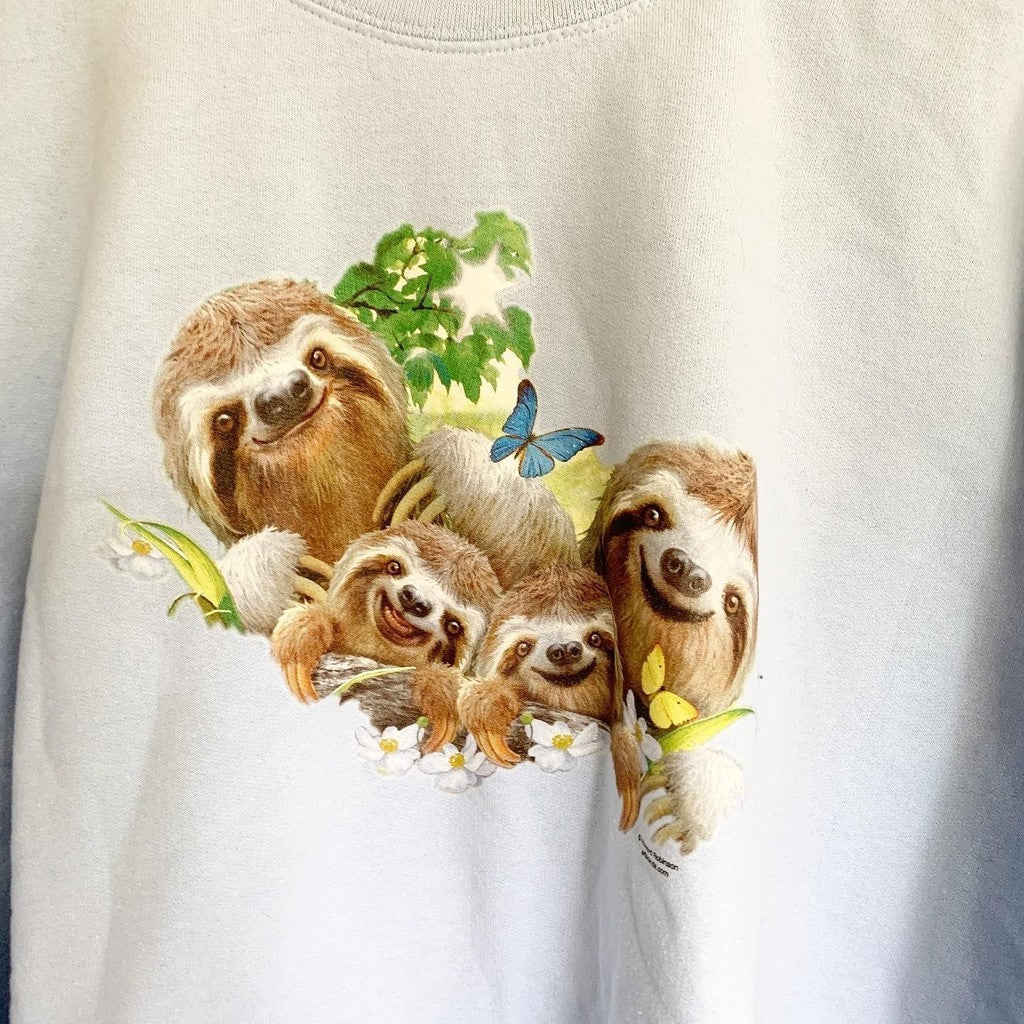 Sloth Pullover Blue Sweatshirt