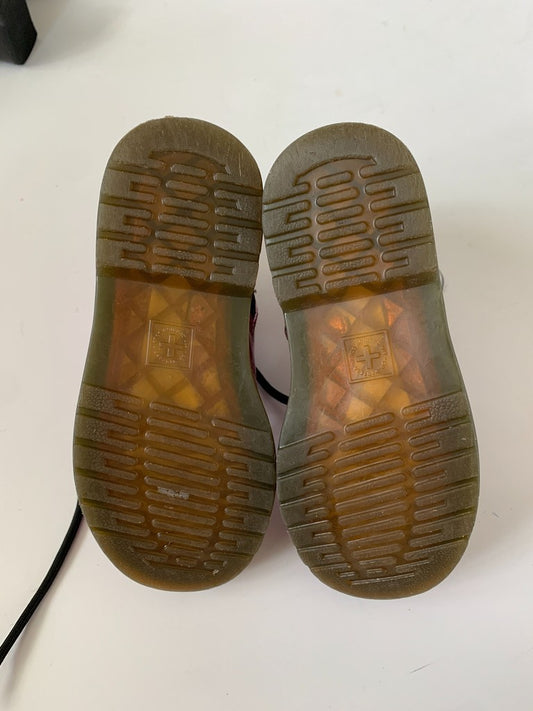 Dr. Doc Martens 1460 Glitter J Girl’s Pink Combat Boots Toddler