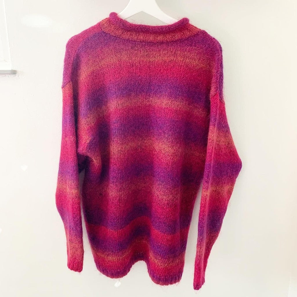 Vintage Liz Wear Relaxed Pink Pullover Mohair Sweater