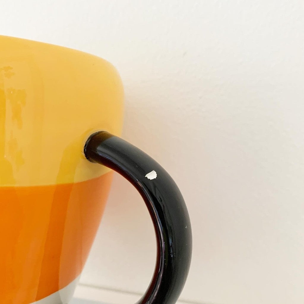 Candy Corn Halloween Ceramic Mug