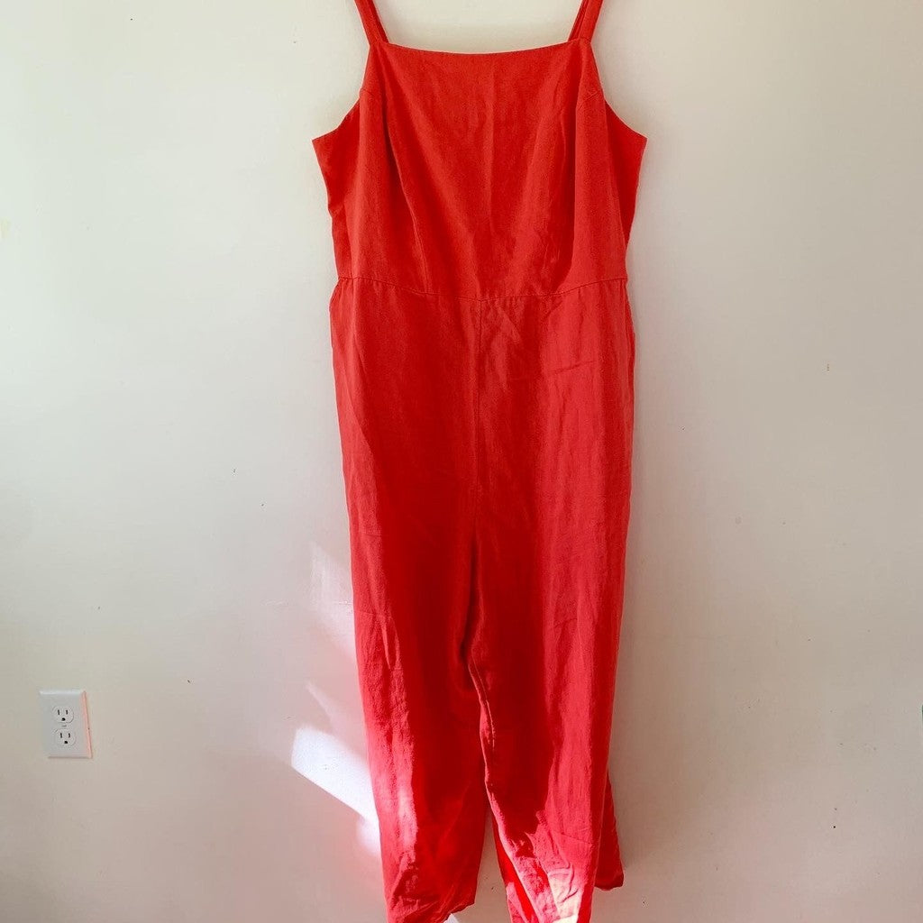 Old Navy Red Linen Strapless Jumpsuit – Thanks, It's Thrifted Vintage &  Retro