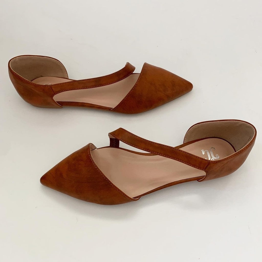 JG Brown Slip On Flat