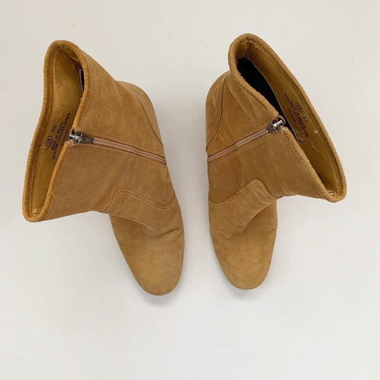 Unisa Suede Tan Ankle Boots