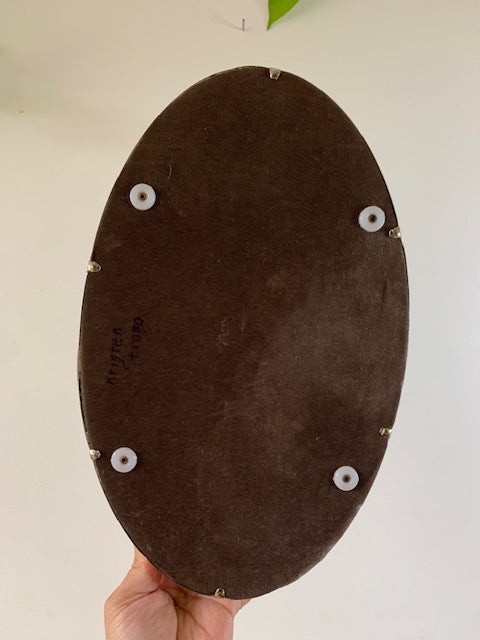 Vintage Mirrored Gold Tray