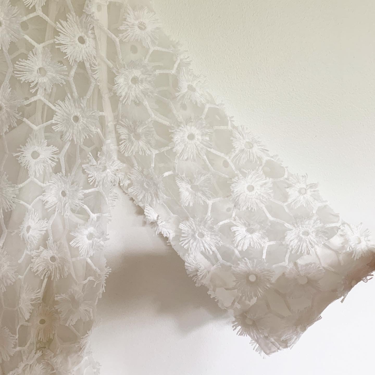 H&M Embroidered Organza One-Piece Shorts Romper