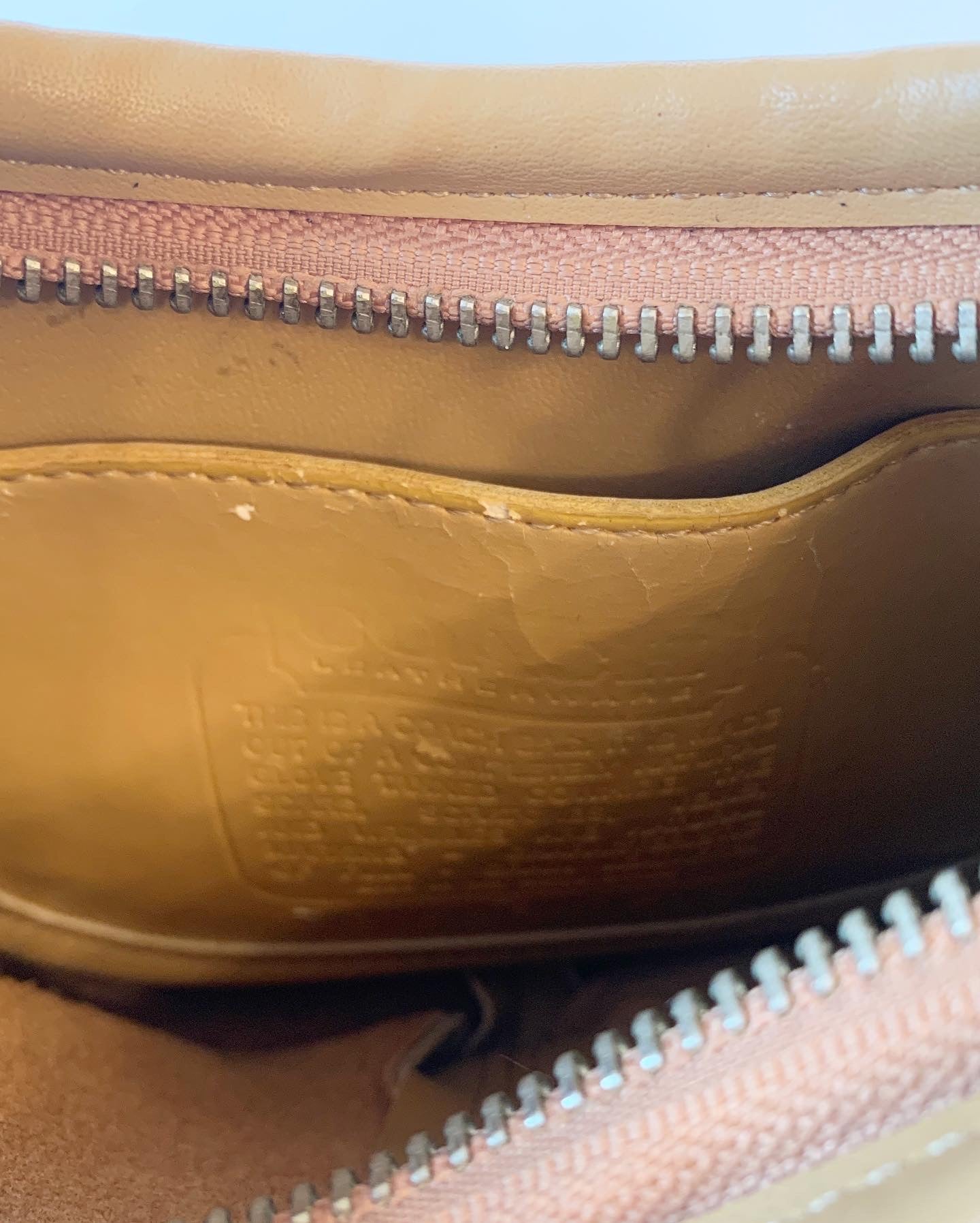 Coach Mini Ergo Tan Camel Purse