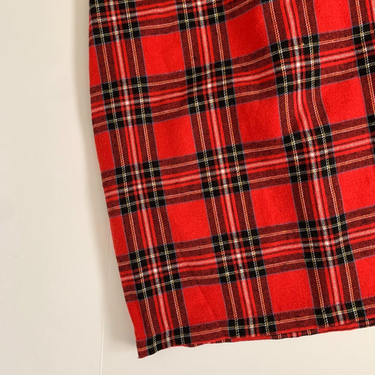 Tartan Red Plaid Mini Skirt Size 3x Plus