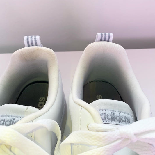 Adidas Grand Court White Silver Sneaker, Size 8.5