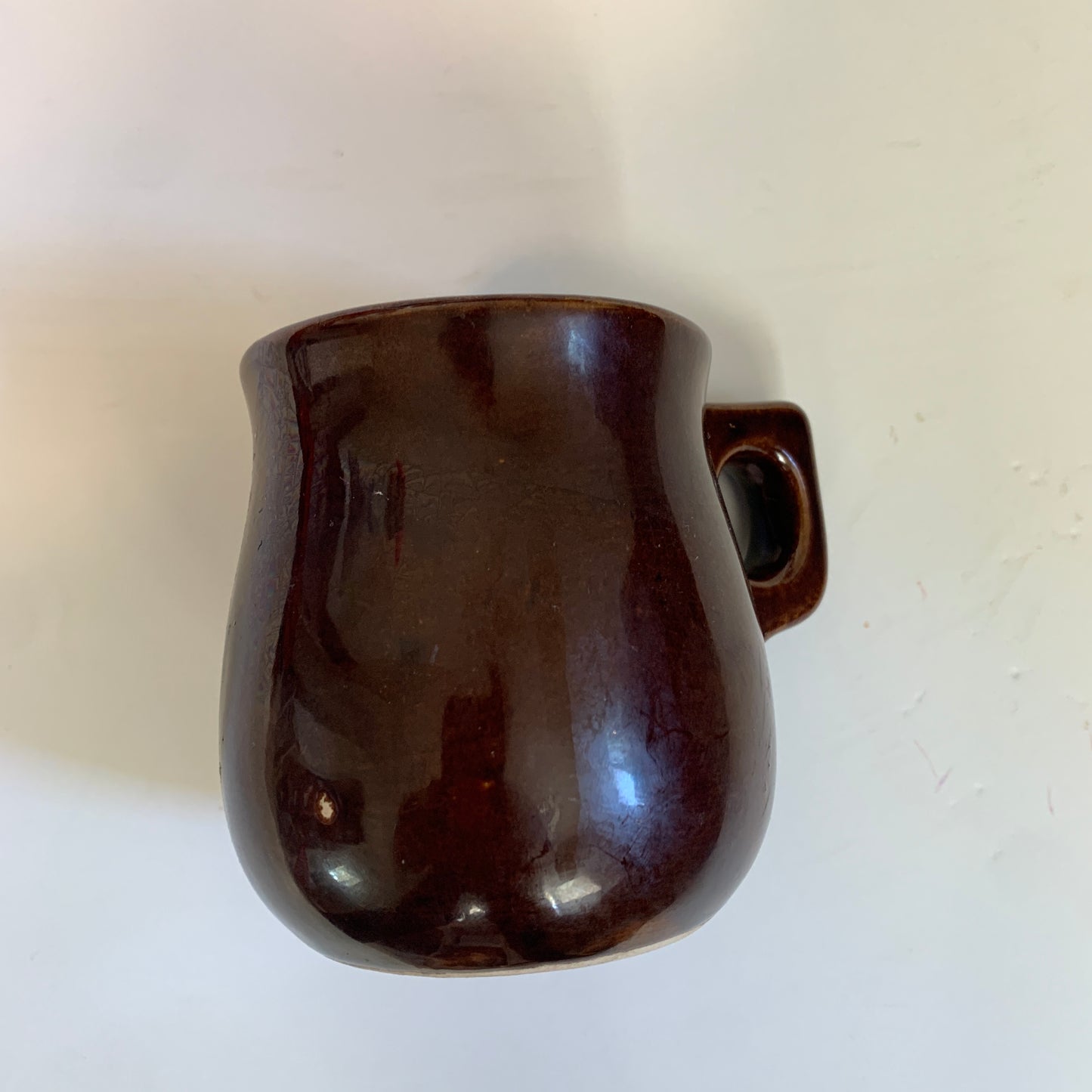 Vintage 1977 Spencer Gifts Mustache Man Shaving Pottery Mug