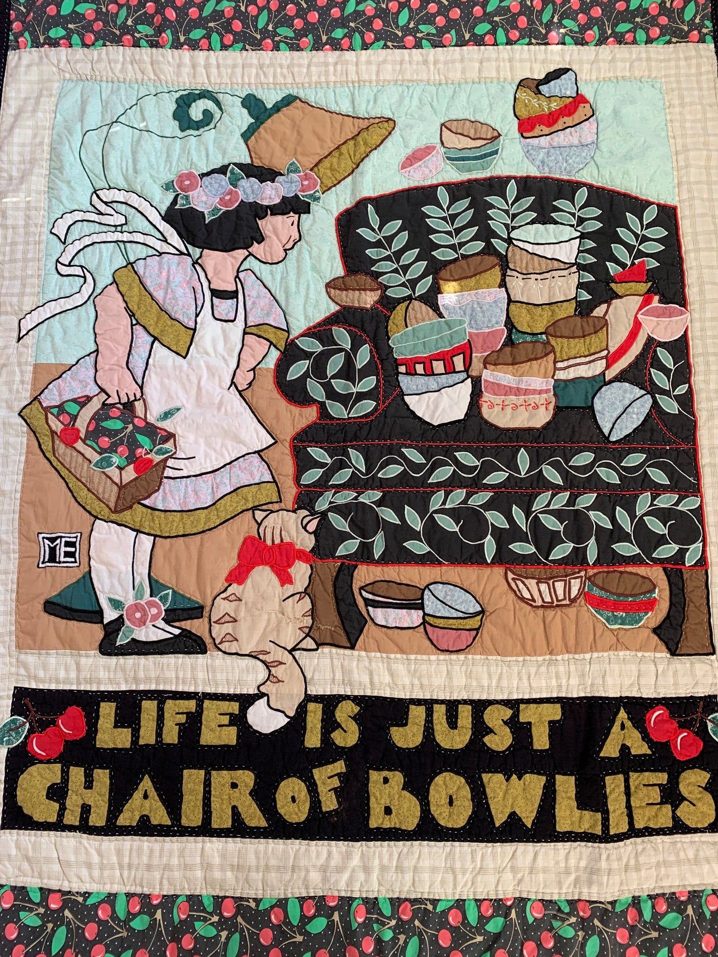 Mary Engelbreit Vintage Life is a Chair of Bowlies Quilt
