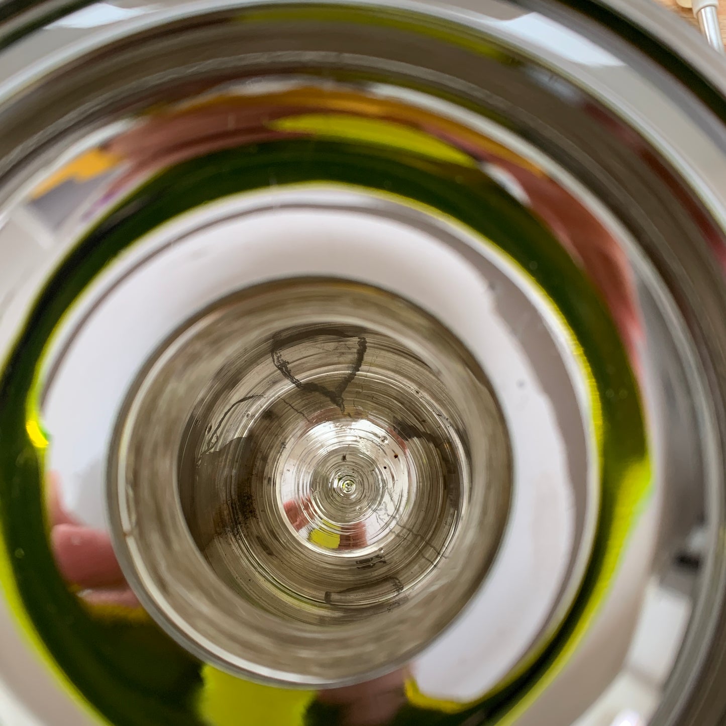 Vintage 1970s Floral Air Pot Thermos White