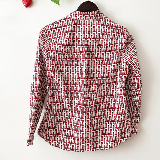 Talbots London Buckingham Palace Guard Button Down Shirt, Small P