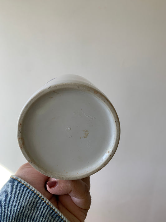 Vintage Rainbow White Heart Mug