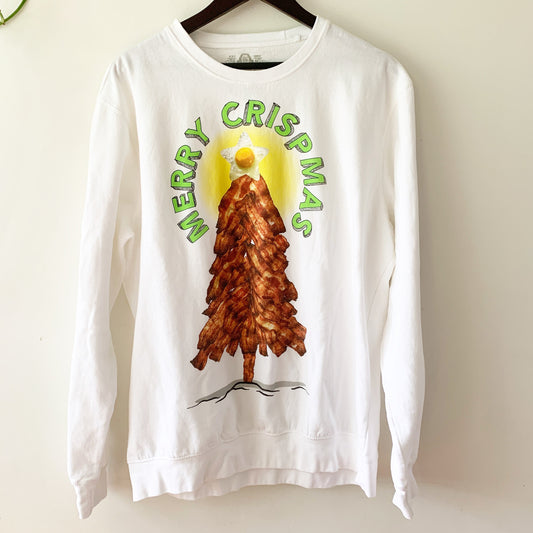 Merry Crispmas Bacon Eggs Christmas Sweatshirt