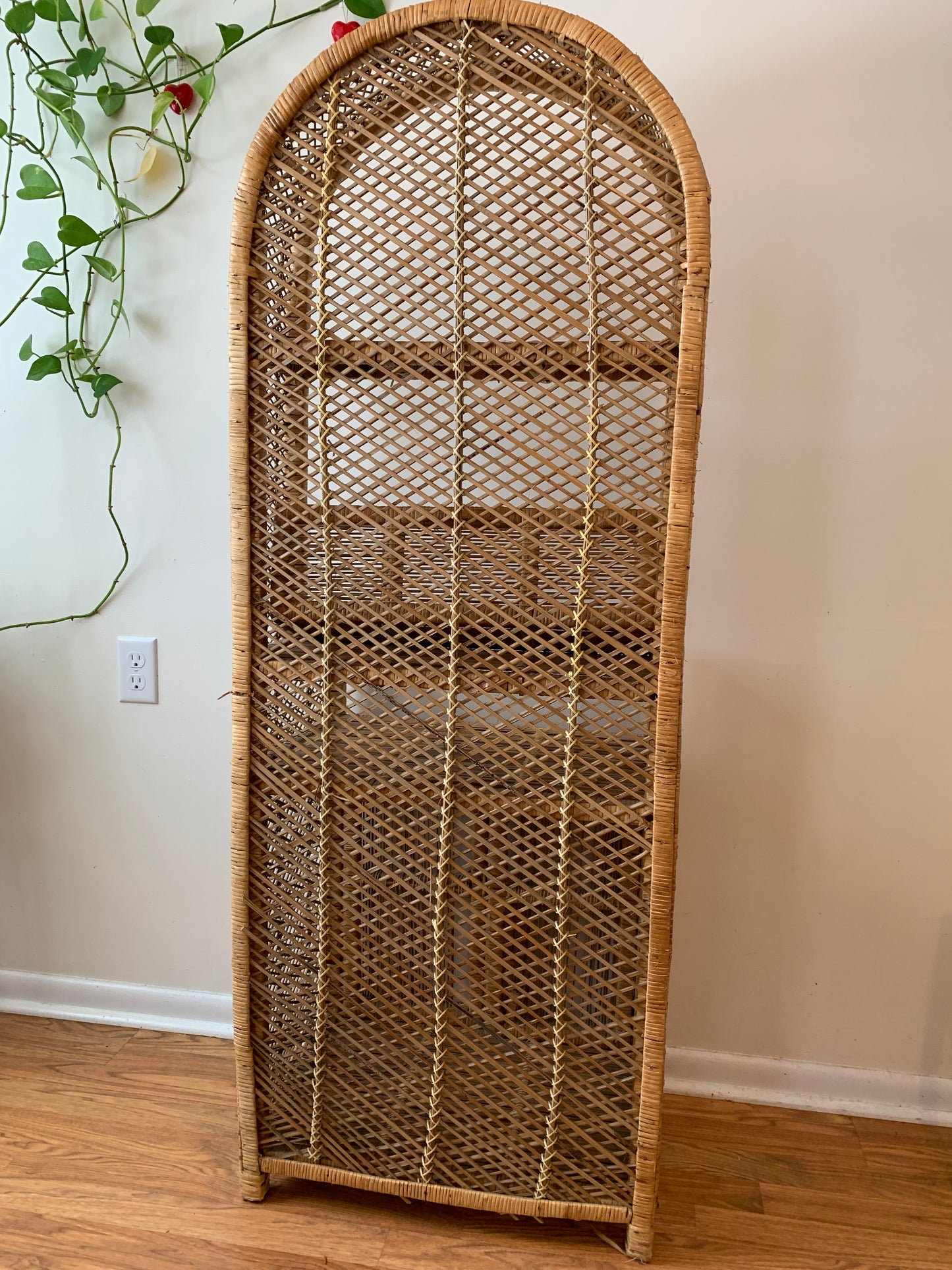 Vintage Wicker Shelf