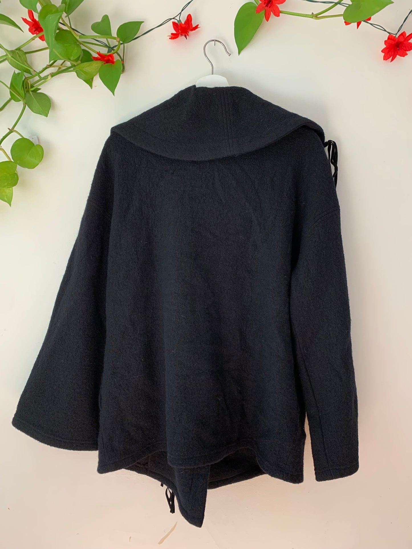 Kenar Suede Fringe Jacket, Black, Women's