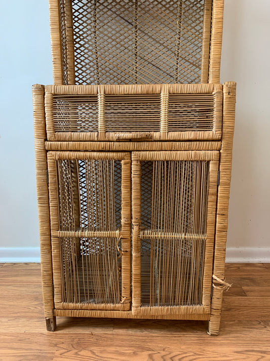 Vintage Wicker Shelf